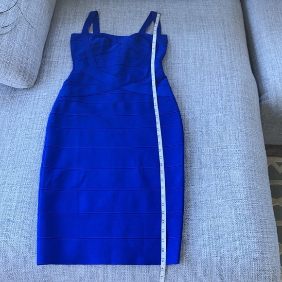 Heidi Bandage Mini Dress - Royal Blue SZ Large - Picture 3 of 11